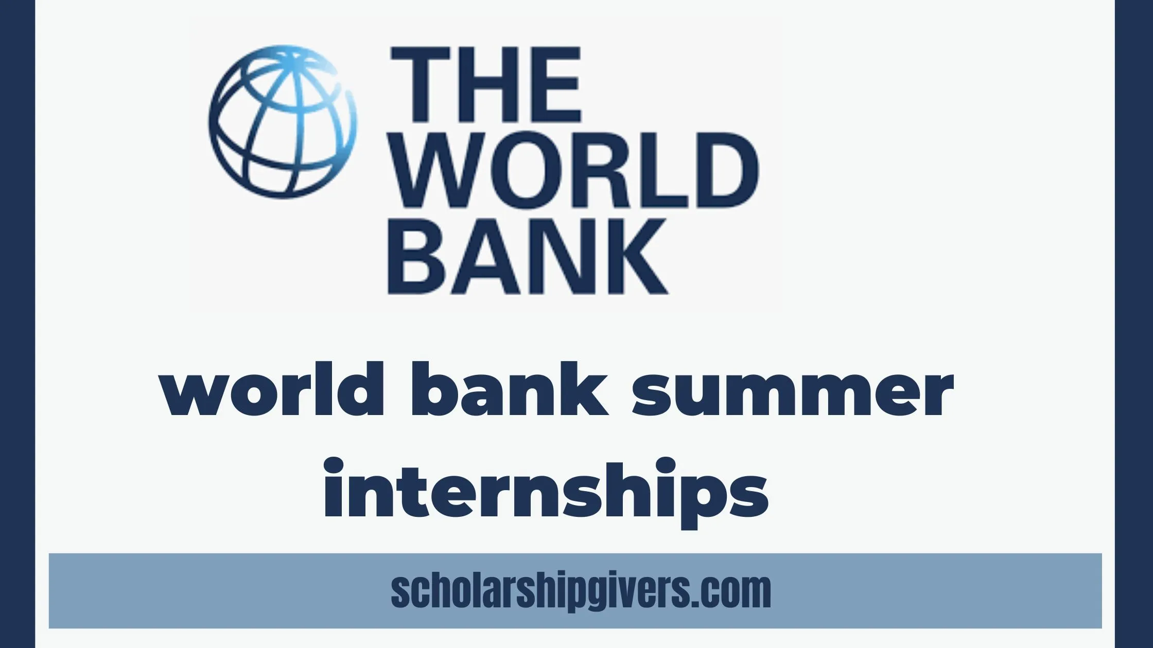 World Bank Summer Internship Program