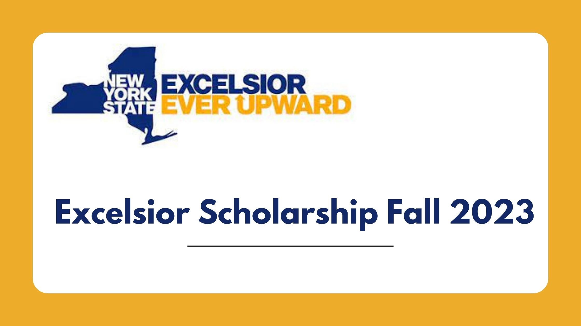 Excelsior Scholarship Fall 2023